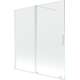 Шторка для ванны Mexen Velar, 2-створчатая раздвижная, 150 x 150 см, прозрачная, белая - 896-150-000-01-20