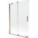 Mexen Velar parawan nawannowy 2-skrzydłowy przesuwny 120 x 150 cm, transparent, różowe złoto - 896-120-000-01-60