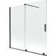 Mexen Velar parawan nawannowy 2-skrzydłowy przesuwny 160 x 150 cm, transparent, czarny - 896-160-000-01-70