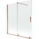 Mexen Velar parawan nawannowy 2-skrzydłowy przesuwny 150 x 150 cm, transparent, różowe złoto - 896-150-000-01-60