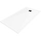 Kompozītmateriāla dušas paliktnis Mexen Stone+ taisnstūrveida 180 x 80 cm, balts, melns pārvalks - 44108018-B