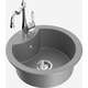 Гранитная мойка Mexen Diego, 1 чаша, со смесителем для кухни Carla, серый - 6512-71-670700-00