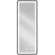 Mexen Coro lustro łazienkowe podświetlane 45 x 120 cm, LED 6000K, antypara, czarna rama - 9817-045-120-611-70