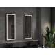 Mexen Coro lustro łazienkowe podświetlane 45 x 120 cm, LED 6000K, antypara, czarna rama - 9817-045-120-611-70, 2 image