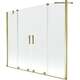 Vannas aizkars Mexen Velar Duo, 2 lapu, bīdāms, 190 x 150 cm, caurspīdīgs, zelts - 896-190-000-02-50