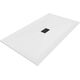 Mexen Hugo brodzik prostokątny SMC 160 x 100 cm, biały, maskownica czarna - 42101016-B