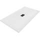 Mexen Hugo brodzik prostokątny SMC 200 x 100 cm, biały, maskownica czarna - 42101020-B