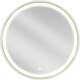 Mexen Esso lustro łazienkowe podświetlane, okragłe 80 cm, LED 6000K, antypara, rama złota - 9825-080-080-611-50
