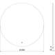 Mexen Erg lustro łazienkowe podświetlane, okragłe 100 cm, LED 6000K, antypara - 9823-100-100-611-00, 5 image