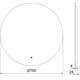 Mexen Erg lustro łazienkowe podświetlane, okragłe 70 cm, LED 6000K, antypara - 9823-070-070-611-00, 5 image