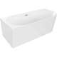 Mexen Mia wanna wolnostojąca narożna lewa 160 x 75 cm, biała, przelew chrom - 52691607500L