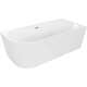 Mexen Mia wanna wolnostojąca narożna prawa 160 x 75 cm, biała, przelew chrom - 52691607500P