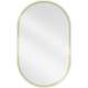 Mexen Loft lustro łazienkowe owalne 90 x 55 cm, rama złota - 9851-090-055-000-50