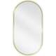 Mexen Loft lustro łazienkowe owalne 75 x 40 cm, rama złota - 9851-075-040-000-50