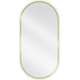 Mexen Loft lustro łazienkowe owalne 90 x 45 cm, rama złota - 9851-090-045-000-50