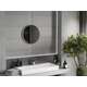 Mexen Loft lustro łazienkowe okragłe 50 cm, rama inox - 9850-050-050-000-10, 2 image