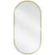 Mexen Loft lustro łazienkowe owalne 80 x 40 cm, rama złota - 9851-080-040-000-50