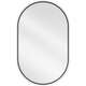Mexen Loft lustro łazienkowe owalne 90 x 55 cm, rama czarna - 9851-090-055-000-70