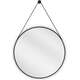 Mexen String lustro łazienkowe okragłe 60 cm, rama czarna - 9854-060-060-000-70