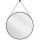 Mexen String lustro łazienkowe okragłe 70 cm, rama czarna - 9854-070-070-000-70