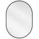 Mexen Loft lustro łazienkowe owalne 70 x 50 cm, rama czarna - 9851-070-050-000-70
