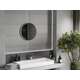 Mexen Loft lustro łazienkowe okragłe 30 cm, rama inox - 9850-030-030-000-10, 2 image