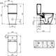 Ideal Standard Ideal Standar i.life skalošanas kaste grīdas klozetpodam, 4.5/3 L - gab., 3 image