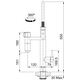 Franke Vital Semi Pro Кухонный Смеситель С Выдвижной Головкой, Черный (120.0621.313) NEW, изображение 5