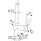 Izlietnes jaucējkrāns ar izvelkamu šļūteni Franke Atlas Neo 115.0681.242, 3 image