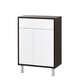 Шкаф Riva UA60-3 Dark oak / Glossy white