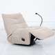 
									Atpūtas krēsls manuāls reklainers PATRICK Beige								, 3 image