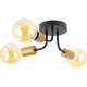 Toolight Lampa Wisząca APP1117-3C Czarno Złota