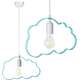 Toolight LAMPA WISZĄCA CHMURKA BŁĘKITNA