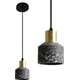 Toolight Lampa Sufitowa Wisząca Betonowa Lastri Black APP930-1CP