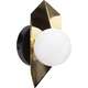 Toolight LAMPA ŚCIENNA KINKIET APP1411-W CZARNO/ZŁOTA