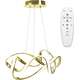 Toolight Lampa sufitowa nowoczesna LED + PILOT EVE APP821-CP GOLD