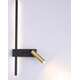 Toolight LAMPA ŚCIENNA KINKIET APP1439-W PRAWY BLACK GOLD, 2 image