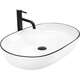Rea Sanitary Umywalka nablatowa Rea CLEO 61 Black edge