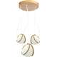 Toolight Lampa wisząca APP1090-3 CP GOLD WHITE
