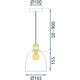 Toolight Lampa wisząca APP1006-1CP WHITE U, изображение 7