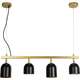 Toolight Lampa Wisząca APP1031-4CP Black