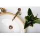 Rea Sanitary Umywalka Nablatowa Rea Margot White/Gold, 3 image
