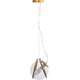 Toolight Lampa wisząca APP1089-1CP GOLD TRANSPARENT