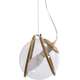 Toolight Lampa wisząca APP1089-1CP GOLD TRANSPARENT, 3 image