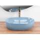 Rea Sanitary Umywalka nablatowa Rea LISA L.BLUE SHINY, 4 image