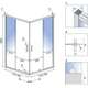 Rea Sanitary Kabina prysznicowa Rea City 80x80 Złota Szczotkowana, 6 image