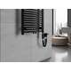 Mexen Ares elektriskais radiators 1500 x 500 mm, 600 W, melns - W102-1500-500-2600-70, Siltuma jauda W: 600, Krāsa: Melns, Platums: 50, Dziļums: 5, Augstums: 150, 4 image