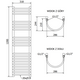 Mexen Eros elektriskais radiators 1200 x 318 mm, 300 W, hroms - W112-1200-318-2300-01, 6 image