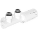 Угловой термостатический комплект Mexen G05, Дуплекс, DN50, белый - W907-958-20