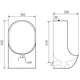 Подвесной писсуар Mexen Mateo, белый - 37036500, изображение 2